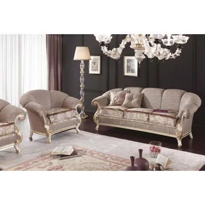 Zdjęcie Ekskluzywna antyczna sofa trzyosobowa do salonu – Morello Gianpaolo