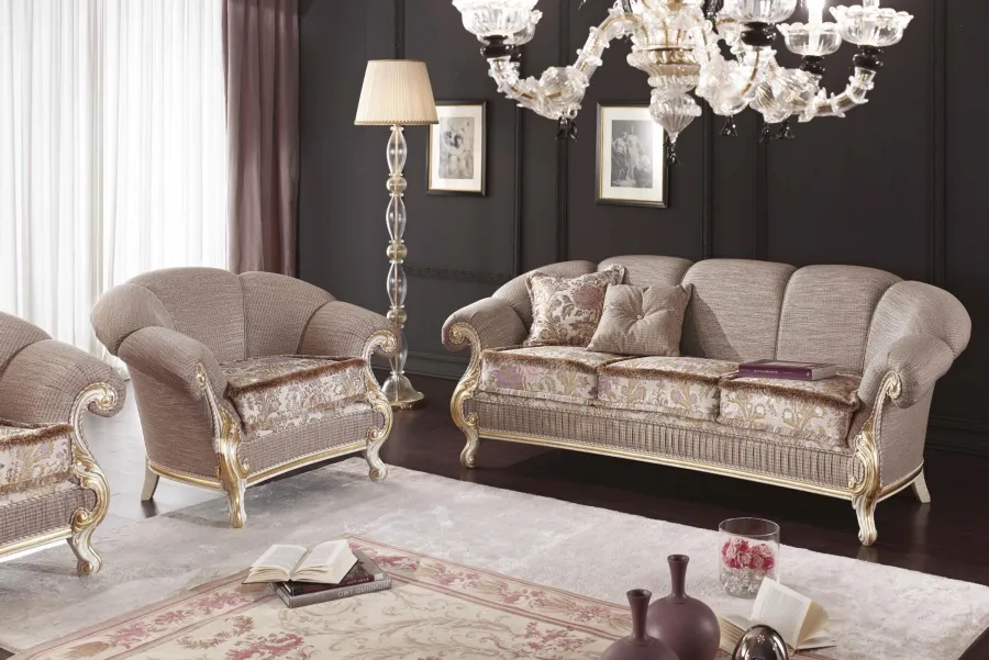 obrazek 1 Ekskluzywna antyczna sofa trzyosobowa do salonu – Morello Gianpaolo