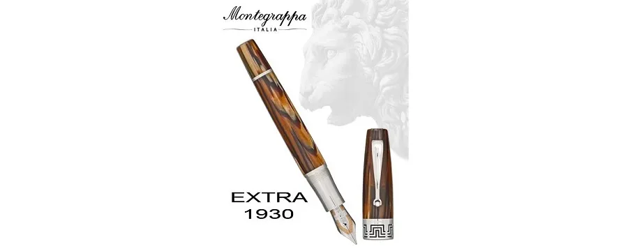 obrazek 1 Turtle Brown Pióro Wieczne Celluloid Montegrappa EXTRA 1930