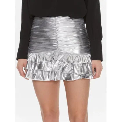 Zdjęcie Kontatto Spódnica mini MR1045 Srebrny Regular Fit