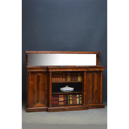 Zdjęcie Piękny regał na książki/kredens z drzewa różanego - antyk