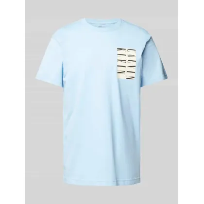 Zdjęcie Calvin Klein Jeans T-Shirt Serif Box Graphic J30J327474 Błękitny Regular Fit