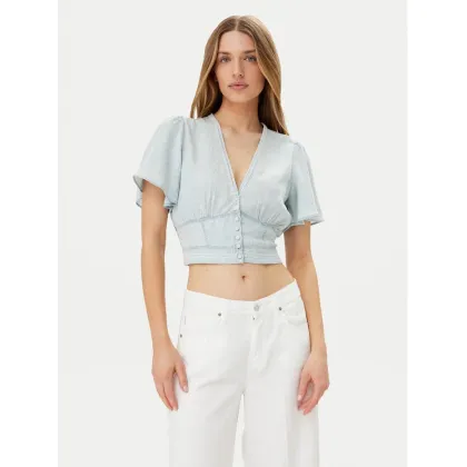 Zdjęcie Guess Bluzka W5GH82 D5N81 Błękitny Regular Fit