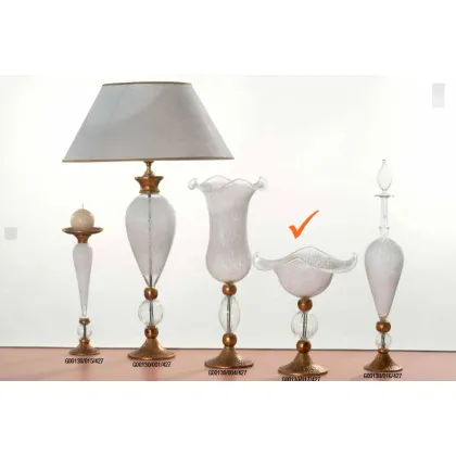 Zdjęcie Dekoracyjna szklana miseczka na podstawce