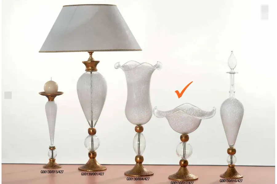 obrazek 1 Dekoracyjna szklana miseczka na podstawce