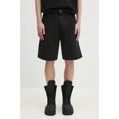 Zdjęcie Carhartt WIP szorty bawełniane Double Knee Short męskie kolor czarny I034793.8906