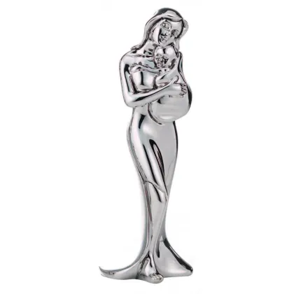 Picture Adorable Figurine of a Mother with a baby in her arms 5x15