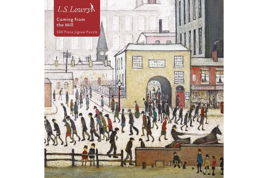 obrazek 1 Puzzle dla dorosłych L.S. Lowry: Idąc z młyna - Flame Tree Publishing