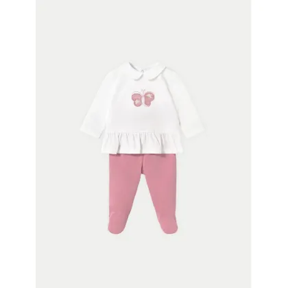 Zdjęcie Mayoral Komplet bluzka i półśpiochy 1586 Różowy Regular Fit