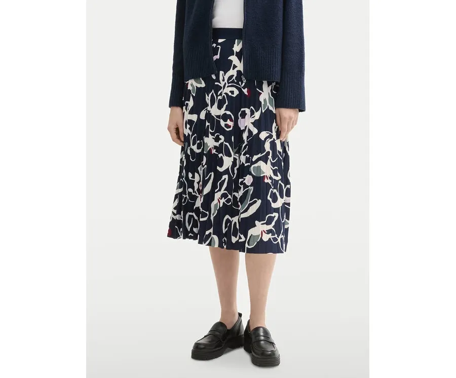 obrazek 1 Tom Tailor Spódnica plisowana 1043057 Granatowy Regular Fit