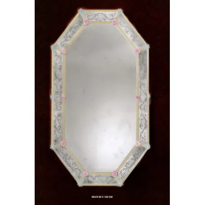 Zdjęcie Cudowne owalne lustro Murano