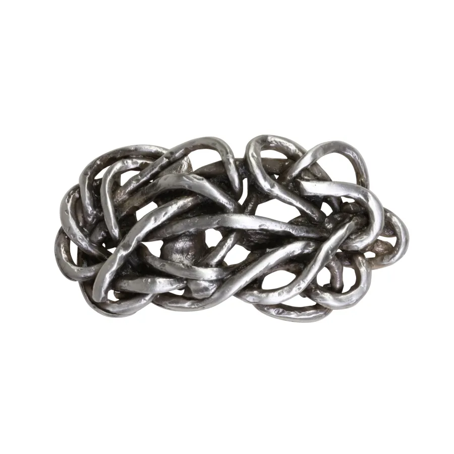 obrazek 1 Uchwyt z odlewu metalowego do mebli i krzeseł tapicerowanych H.5xL.11xP.1 cm