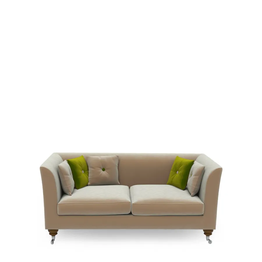 obrazek 1 Luksusowa drewniana dwuosobowa sofa H.82xL.180xP.90 cm