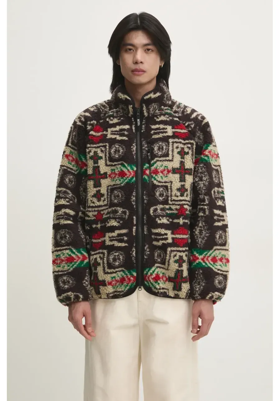 obrazek 1 Manastash kurtka Chimayo Fleece męska kolor brązowy przejściowa oversize 7924252019