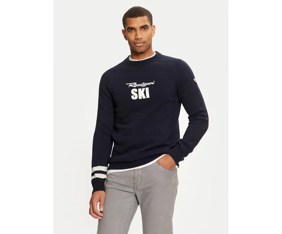 obrazek 1 Rossignol Sweter RLMMO11 Granatowy Regular Fit