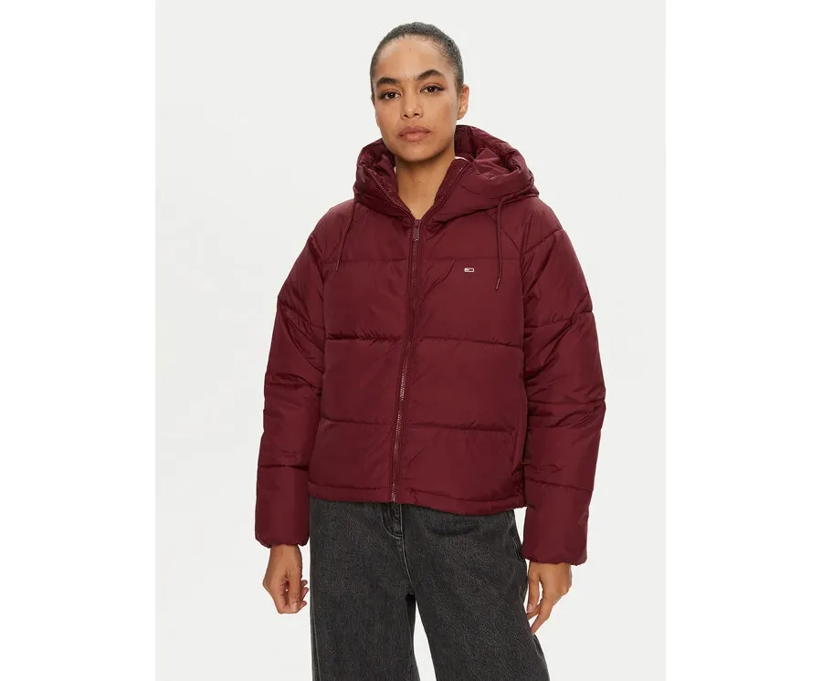 obrazek 1 Tommy Jeans Kurtka zimowa Vail DW0DW18841 Bordowy Regular Fit