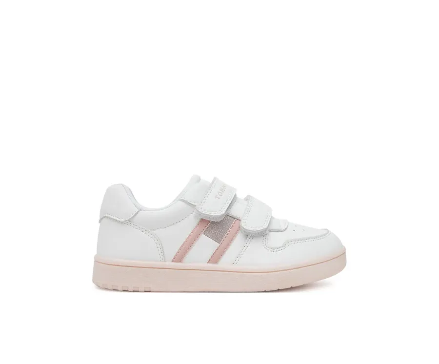 obrazek 1 Tommy Hilfiger Sneakersy Flag Low Cut Velcro Sneaker T1A9-33730-1439 S Biały