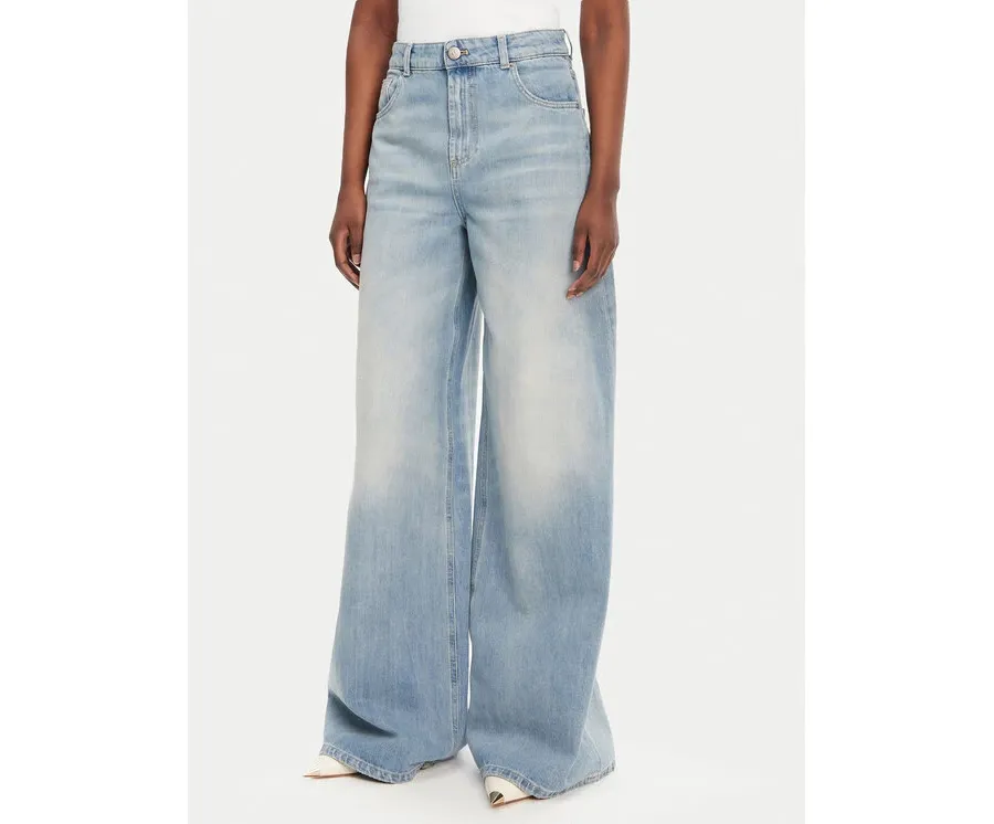 obrazek 1 TWINSET Jeansy 251TT2260 Niebieski Wide Leg