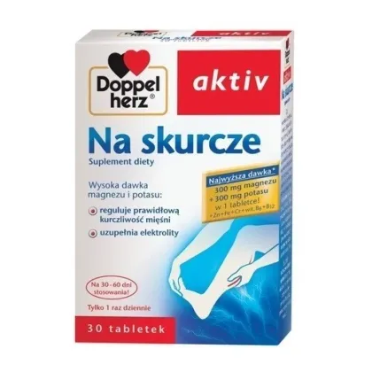 Zdjęcie Doppelherz Aktiv na Skurcze, Preparat wspierający funkcjonowanie mięśni, Tabletki DOPPELHERZ