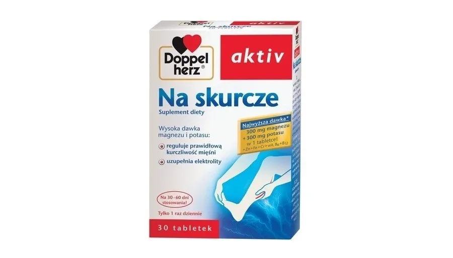 obrazek 1 Doppelherz Aktiv na Skurcze, Preparat wspierający funkcjonowanie mięśni, Tabletki DOPPELHERZ