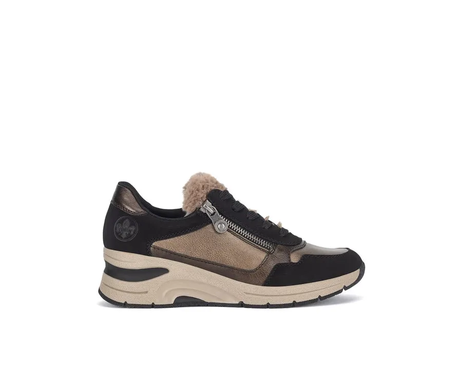 obrazek 1 Rieker Półbuty N9301-90 Czarny