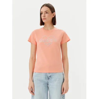 Zdjęcie Guess T-Shirt V5GI10 K9RM1 Pomarańczowy Regular Fit