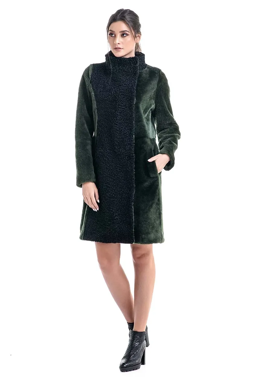 picture 4 Women's sheepskin coat made of lamb fur - A&A Vesa