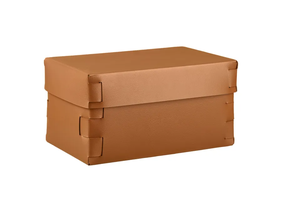 obrazek 1 Wyjątkowe pudełko Snob 25x15xH13,5 cm w stylowym kolorze karmelowego brązu