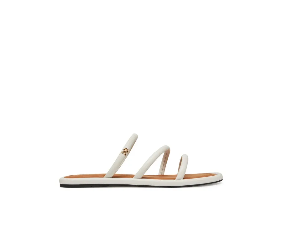 obrazek 1 Tommy Hilfiger Klapki Strappy Leather Mule FW0FW08939 Biały