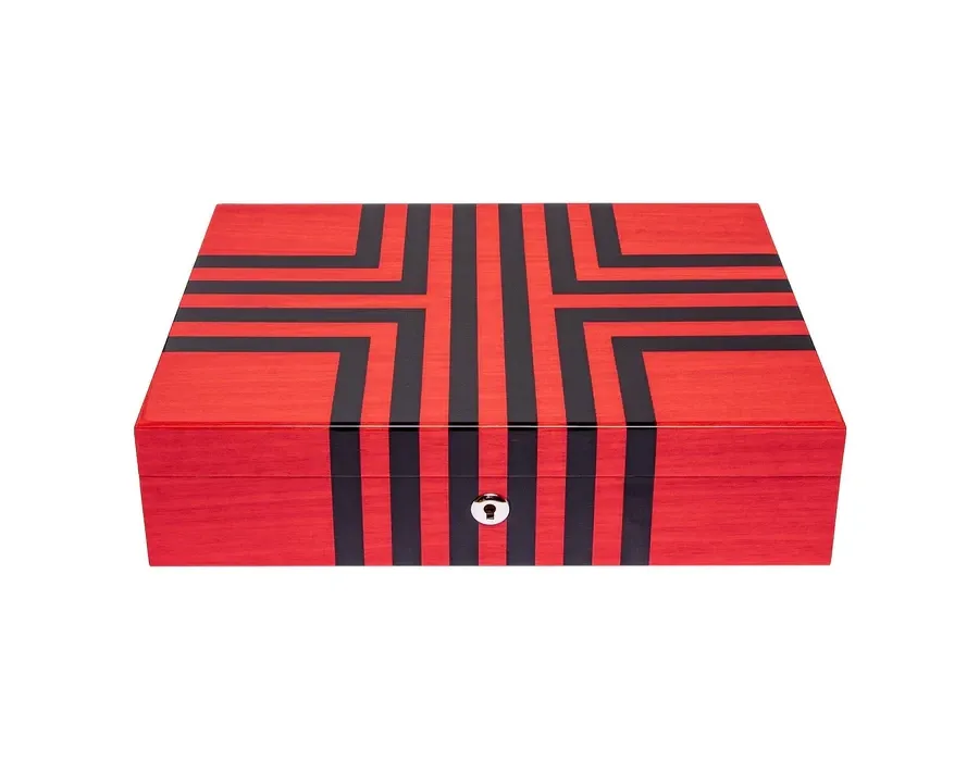 obrazek 3 Rzucające się w oczy - czerwone pudełko na 10 zegarków