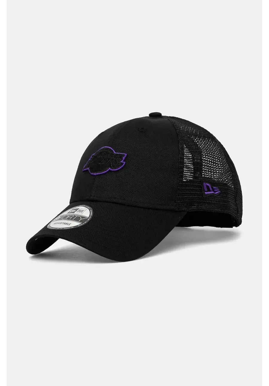 obrazek 1 New Era czapka z daszkiem 9FORTY® TRUCKER LOS ANGELES LAKERS kolor czarny z aplikacją 60565548