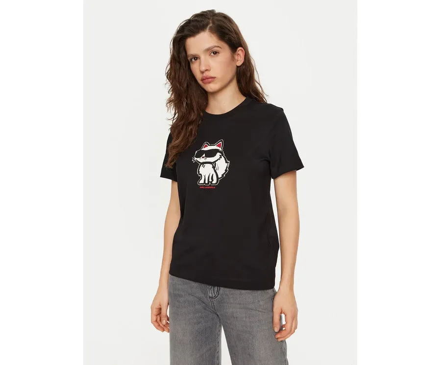 obrazek 1 KARL LAGERFELD T-Shirt A1W17128 Czarny Regular Fit