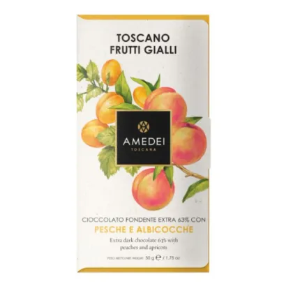 Zdjęcie Czekolada ciemna Frutti Gialli z owocami, 50g