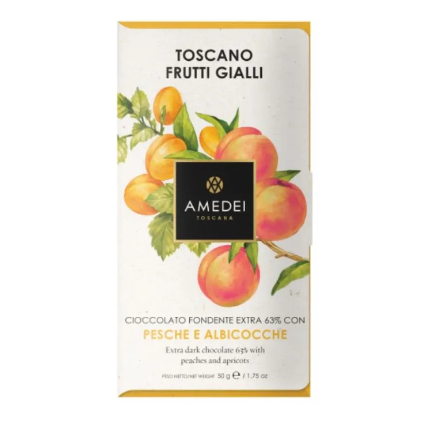 obrazek 1 Czekolada ciemna Frutti Gialli z owocami, 50g