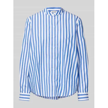 Zdjęcie Bluzka koszulowa o kroju regular fit ze stójką