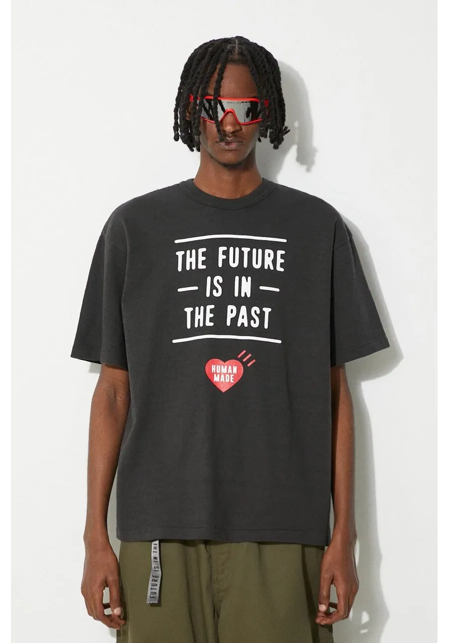 obrazek 1 Human Made t-shirt bawełniany Graphic męski kolor czarny z nadrukiem HM27TE003