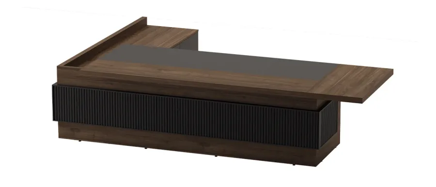 obrazek 3 Drewniany zestaw mebli do gabinetu