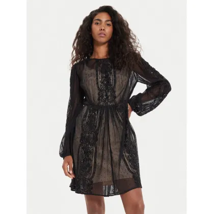 Zdjęcie TWINSET Sukienka koktajlowa 241TP2030 Czarny Loose Fit