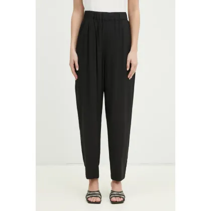 Zdjęcie Undercover spodnie Pants damskie kolor czarny szerokie high waist UP1E1507.2