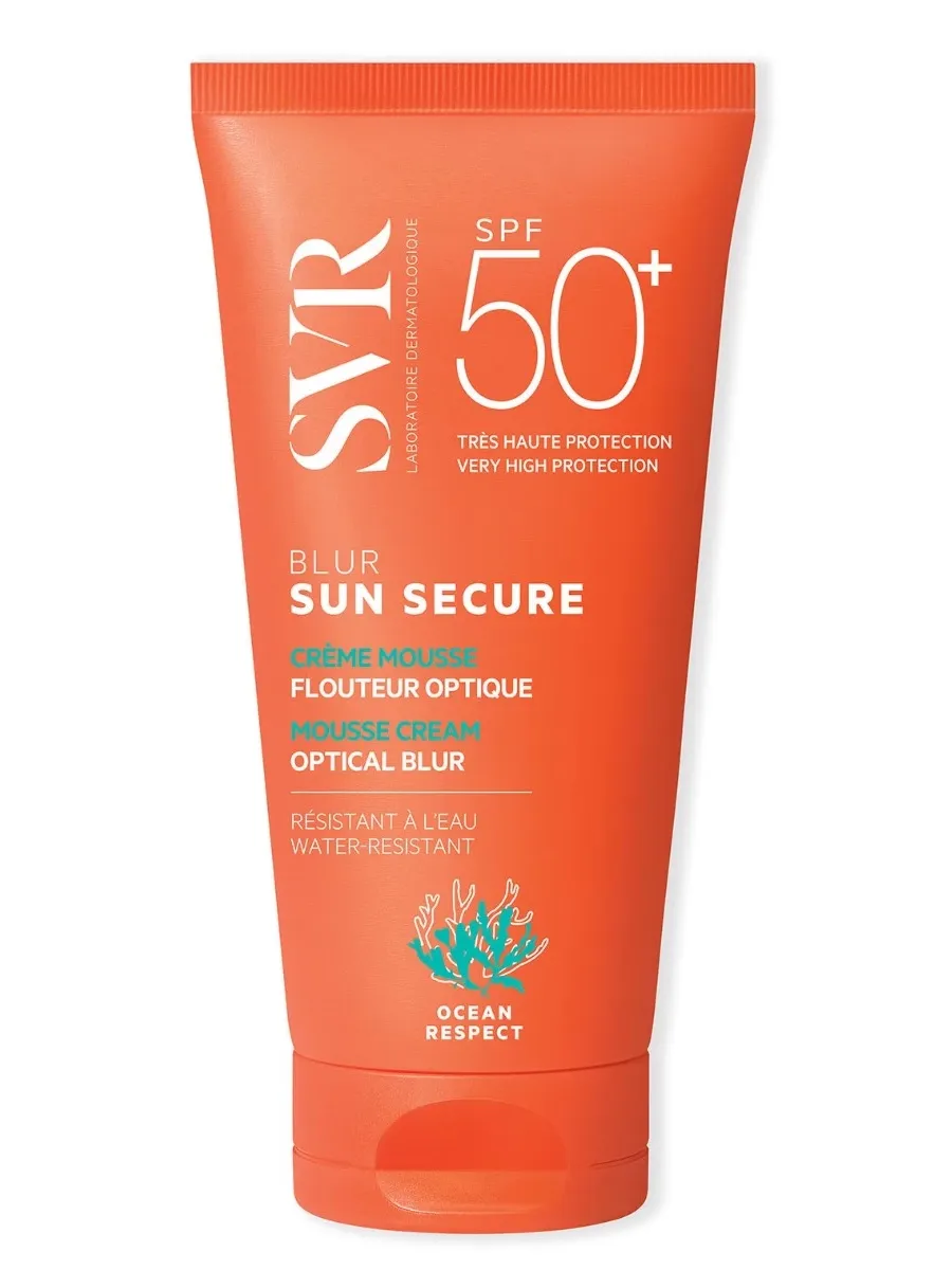 obrazek 1 SVR Sun Secure Blur Brzoskwiniowy Mus SPF50+  50 ml