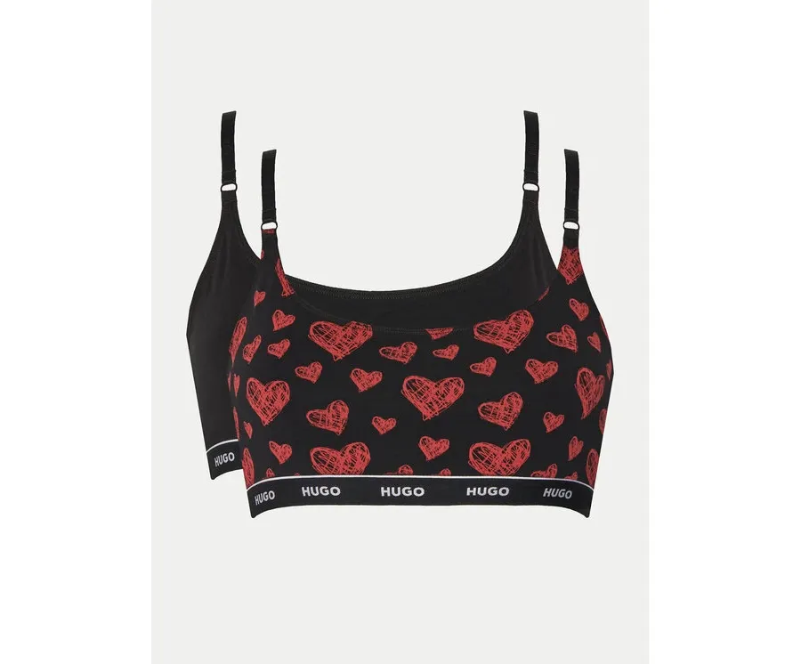 obrazek 1 HUGO Komplet 2 biustonoszy topów 50495872 Czarny