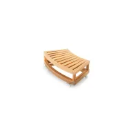 Picture A unique low table on wheels made of teak wood for the garden and terrace