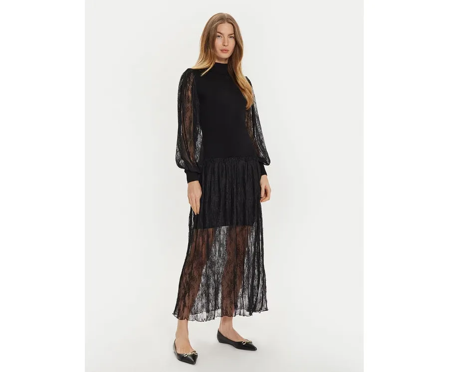 obrazek 1 TWINSET Sukienka dzianinowa 242TT3161 Czarny Regular Fit