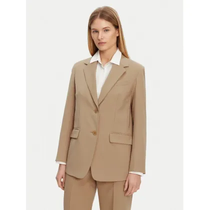 Zdjęcie Weekend Max Mara Marynarka Materia 2515041091 Beżowy Regular Fit