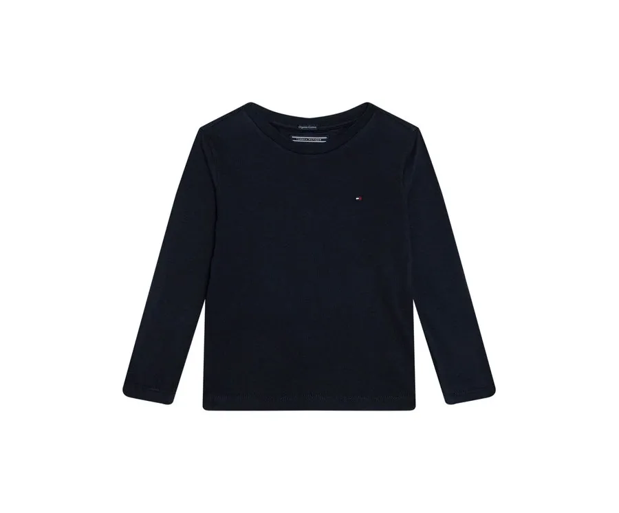 obrazek 1 Tommy Hilfiger Bluzka KB0KB04141 S Granatowy Long Sleeve