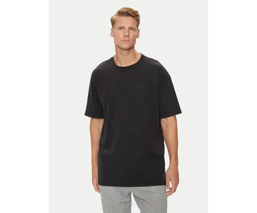 obrazek 1 4F T-Shirt 4FWSS24TTSHM1316 Czarny Oversize
