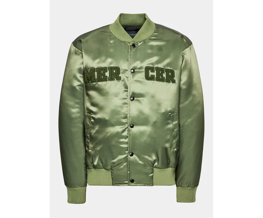 obrazek 1 Mercer Amsterdam Kurtka bomber Unisex The Varsity MEAP233003 Zielony Classic Fit
