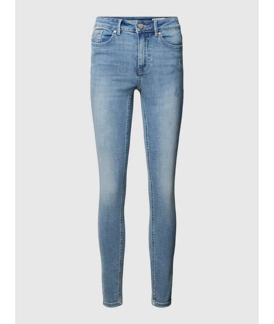 obrazek 1 Jeansy o kroju skinny fit z przetarciami model ‘FLASH’