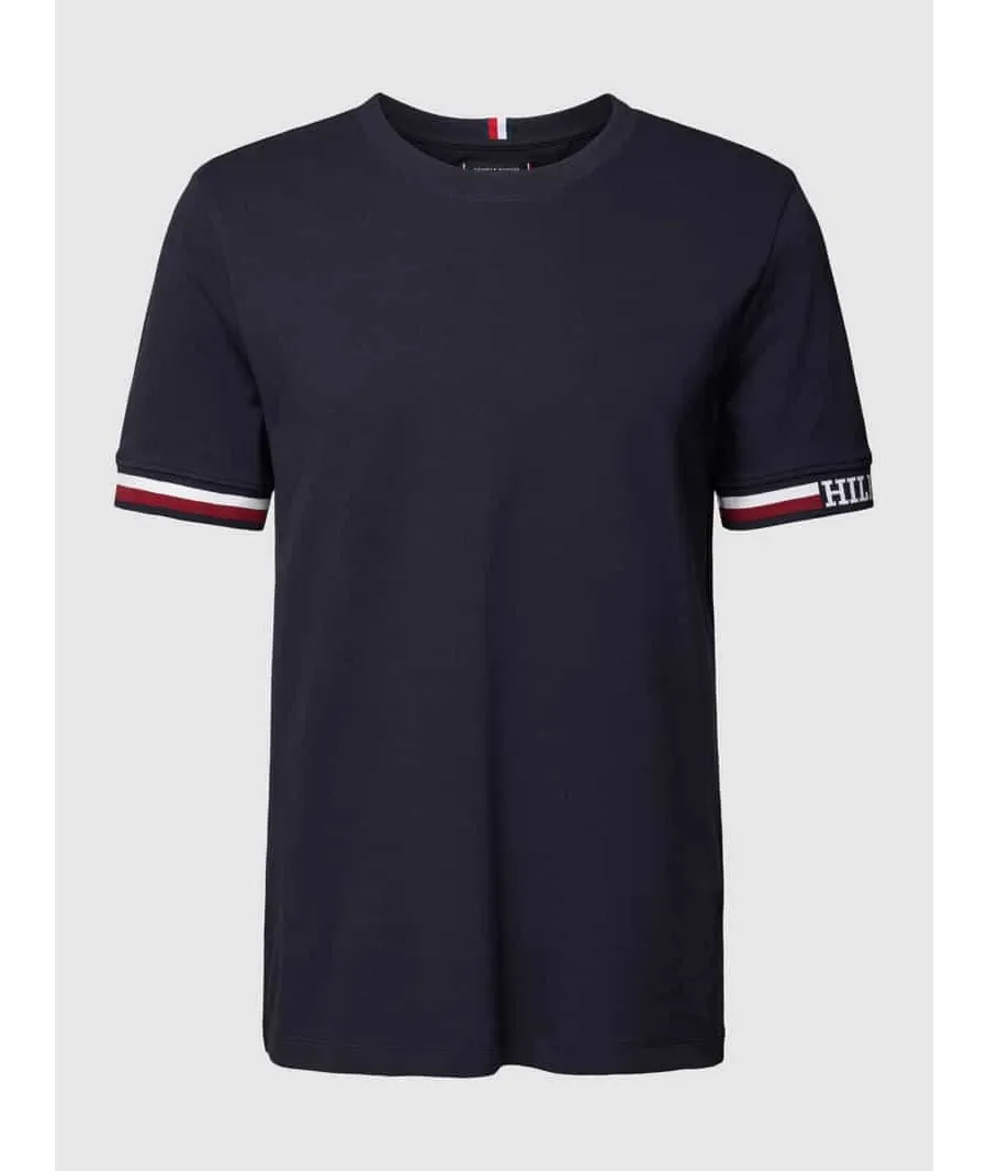 obrazek 1 T-shirt z paskami w kontrastowym kolorze