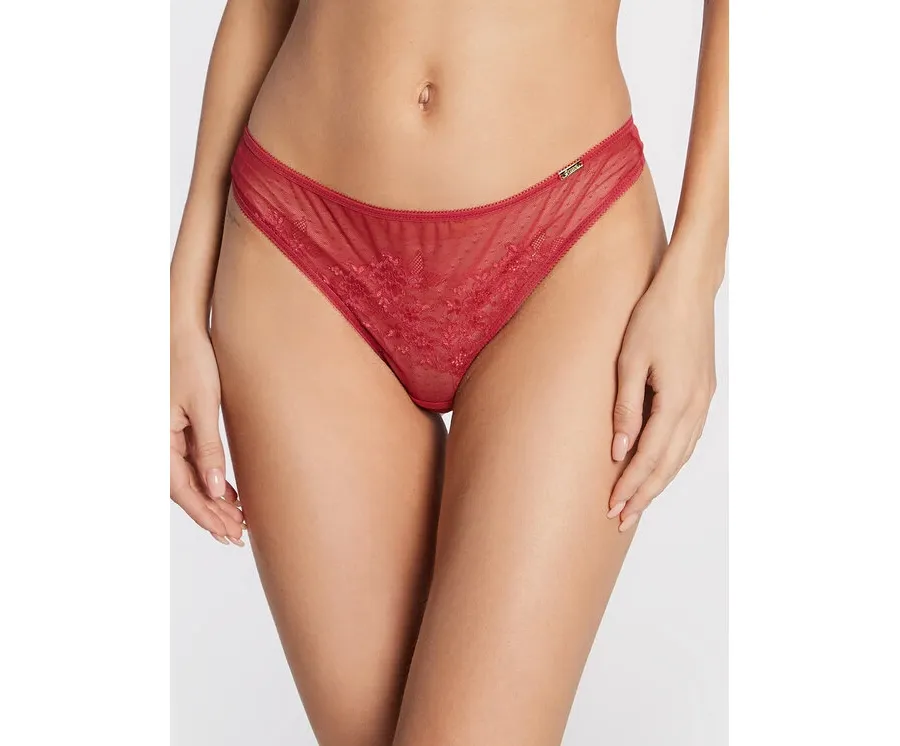 obrazek 1 Gossard Stringi Glossies Lace 13006 Różowy